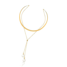 GOLD PLATED CHOKER - NECKLACE