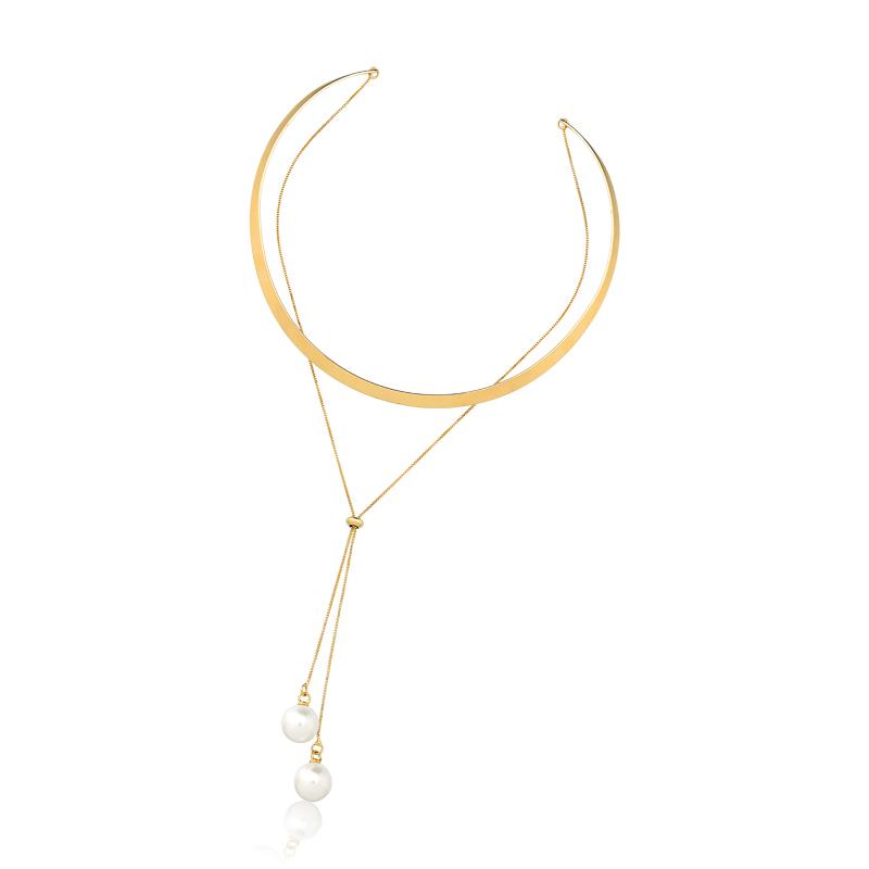 GOLD PLATED CHOKER - NECKLACE