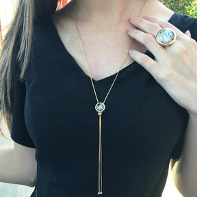 GOLD-PLATED PENDANT - NECKLACE