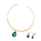 GOLD PLATED AND WHITE RHODIUM PLATED SET - CHOCKER