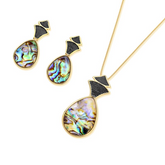 GOLD PLATED AND BLACK RHODIUM PLATED SET